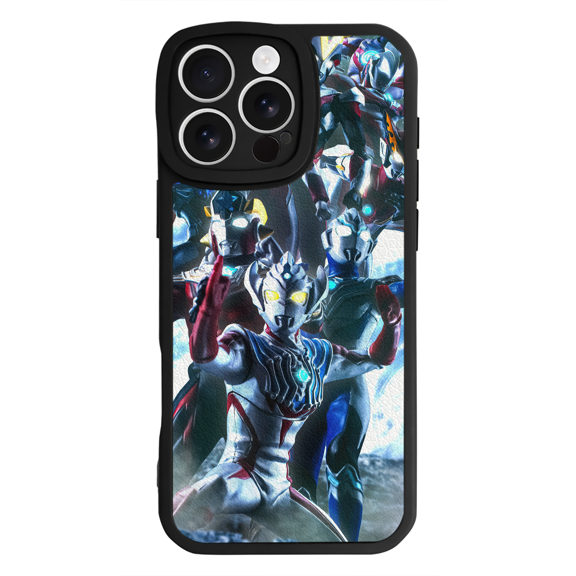 （画像用） ウルトラマン Ultraman 【iPhone 16シリーズ対応】シリコンスマホケース（レザー調） 材質：シリコン